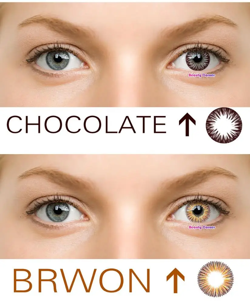
Beauty Coner-2pcs/pair Dandelion Fantasy Big Eyes Soft Colored Contact Lens Cheap Cosmetic Contact Lenses 