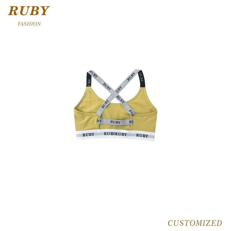Custom cotton underwear yoga fitness clothing women sports bra