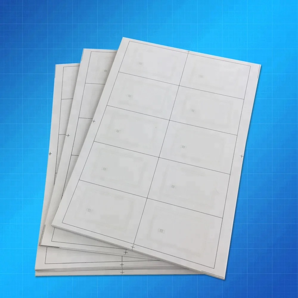 Factory Price Custom A4 PVC M1 F08 RFID Card Inlay Sheet in Shenzhen Guangzhou