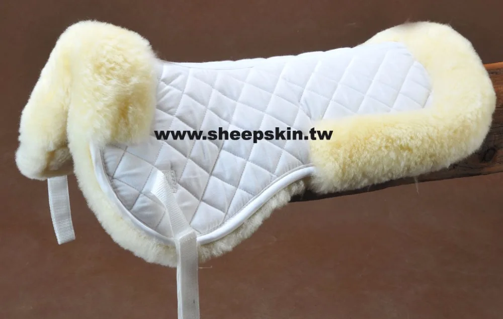 sheepskin liner quilted cloth saddle pad horse