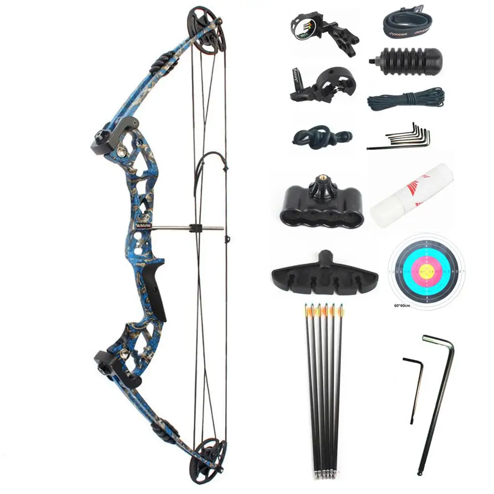 Junxing Archery M131 bowfishing compound bow with fishing kits reel set for outdoors adventure