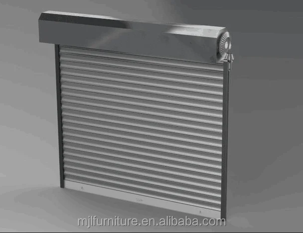 aluminum electric cupboard door with motor exterior rolling pull industry roller shutter door