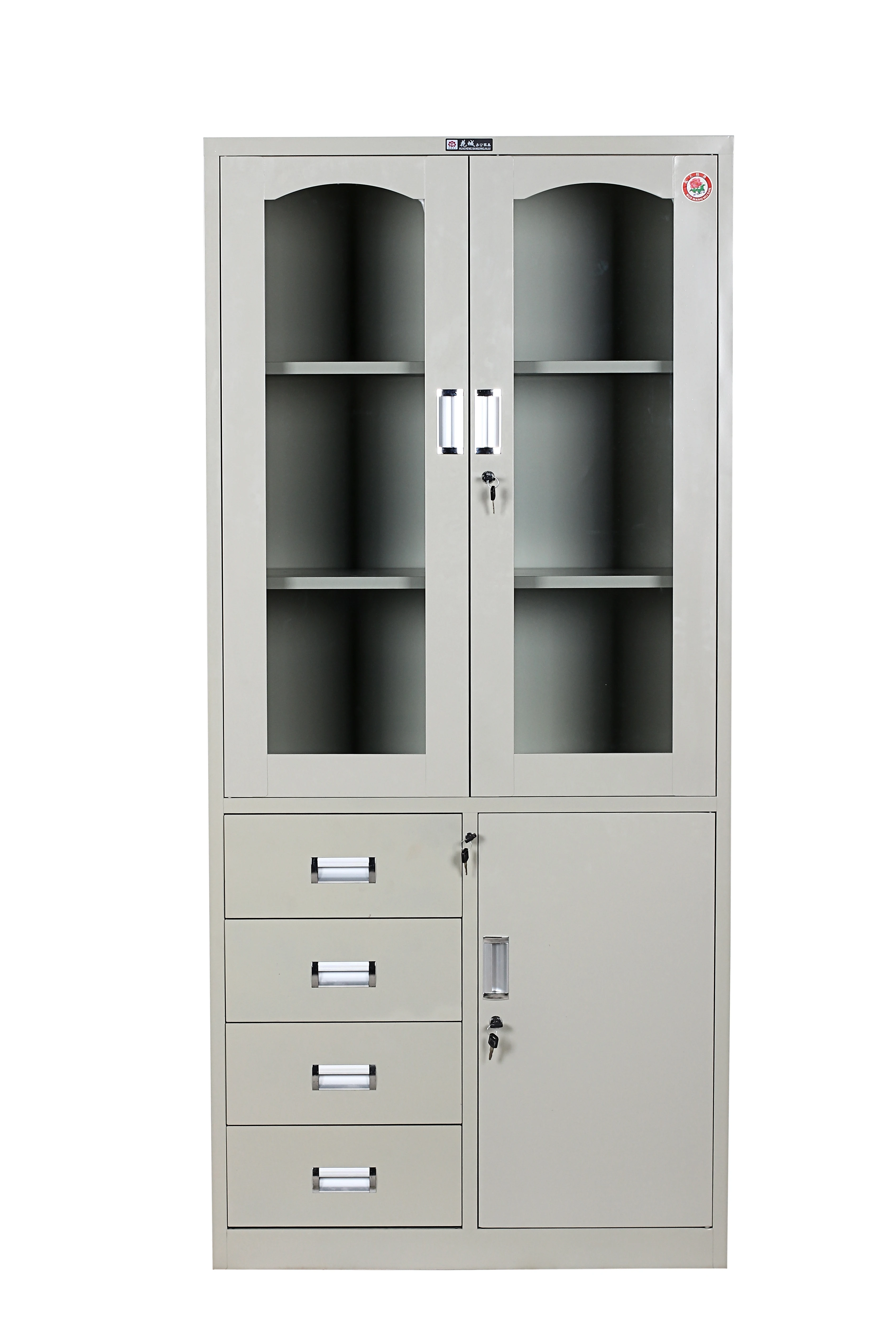 
4 Drawer Stainless Steel Metal Filing Cabinet Office File Storage Cabinets 