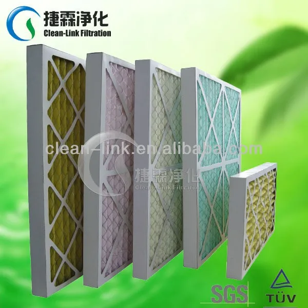 Cardboard synthetic fibre conditioning system exhaust pleated coalescing filter