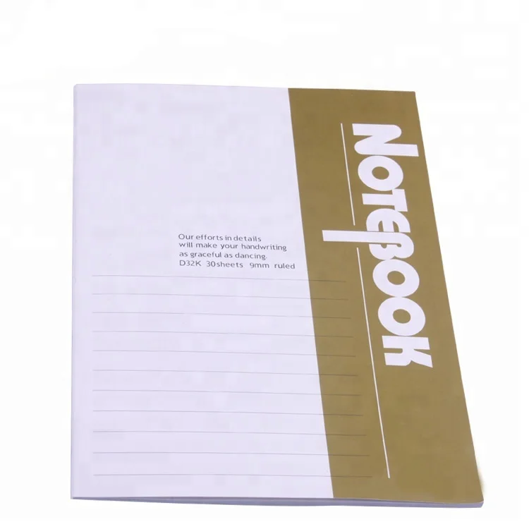manufacturer hot selling promotional gift cheap sutdent exercise book with custom logo
