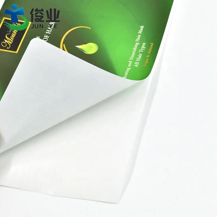 Factory Made Custom Tear Resistant Self Adhesive Matte Finishing  Packaging Printed Label for Hair Care Product