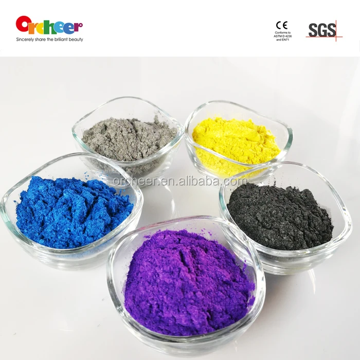 
Violet rich purple yellow orange pearl luster pigment powder for coating printing 