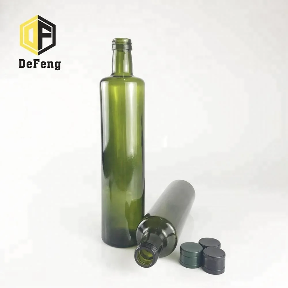 100ml 250ml 500ml 750ml Dark green olive oil glass bottle empty olive oil glass bottle