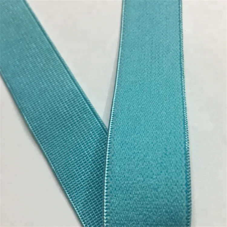 
Multicolor One side velvet woven high tenacity elastic band from China factory 