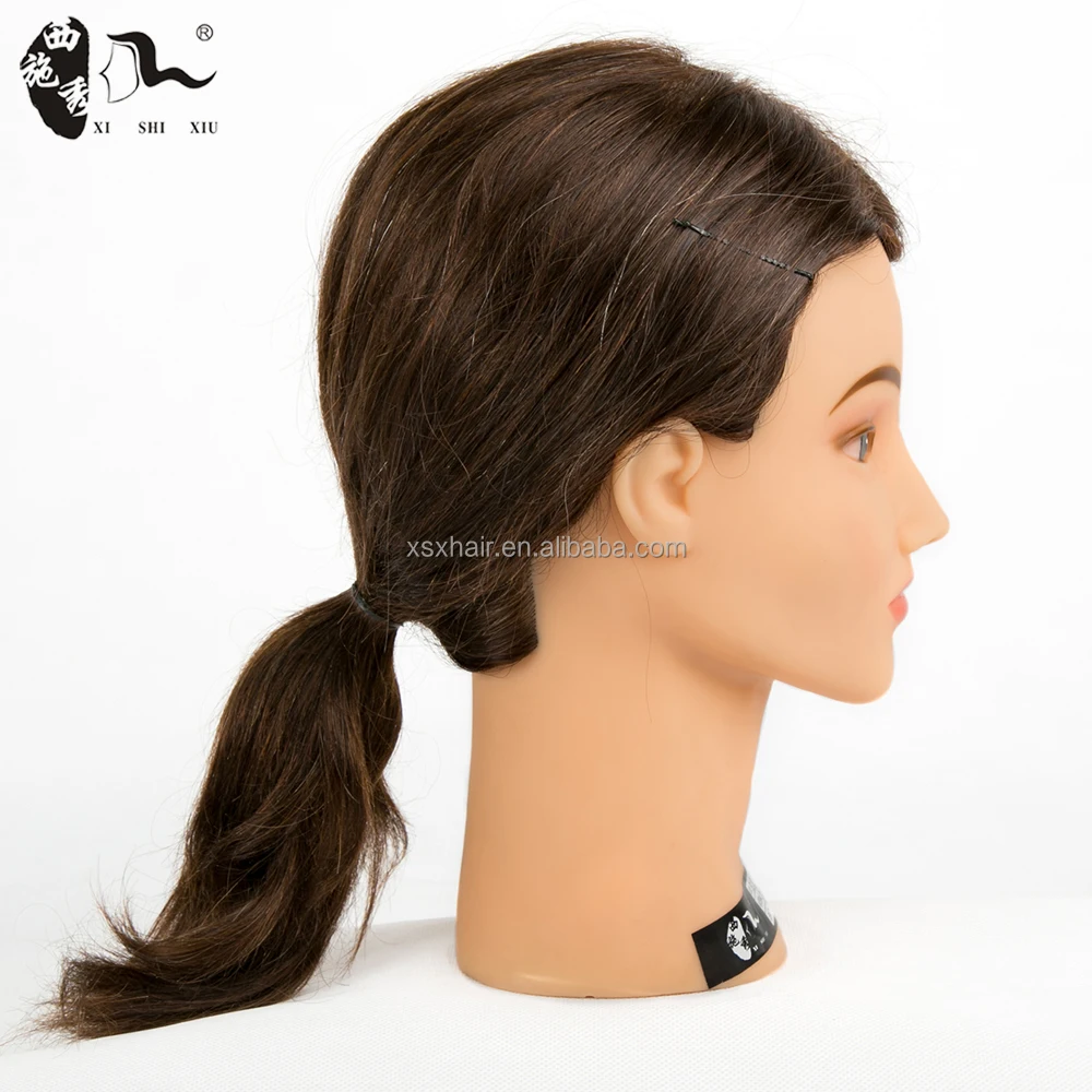beauty school mannequin practice head,manikin doll head with 100% human hair,teaching head