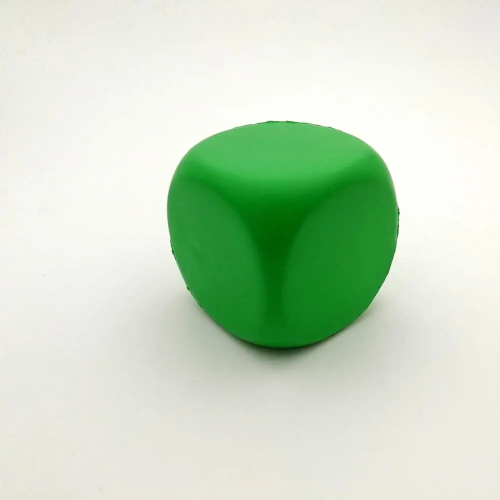 Custom PU Stress Ball Foam Dice Cube Anti Stress Ball Toys Cube Stress Ball Dice