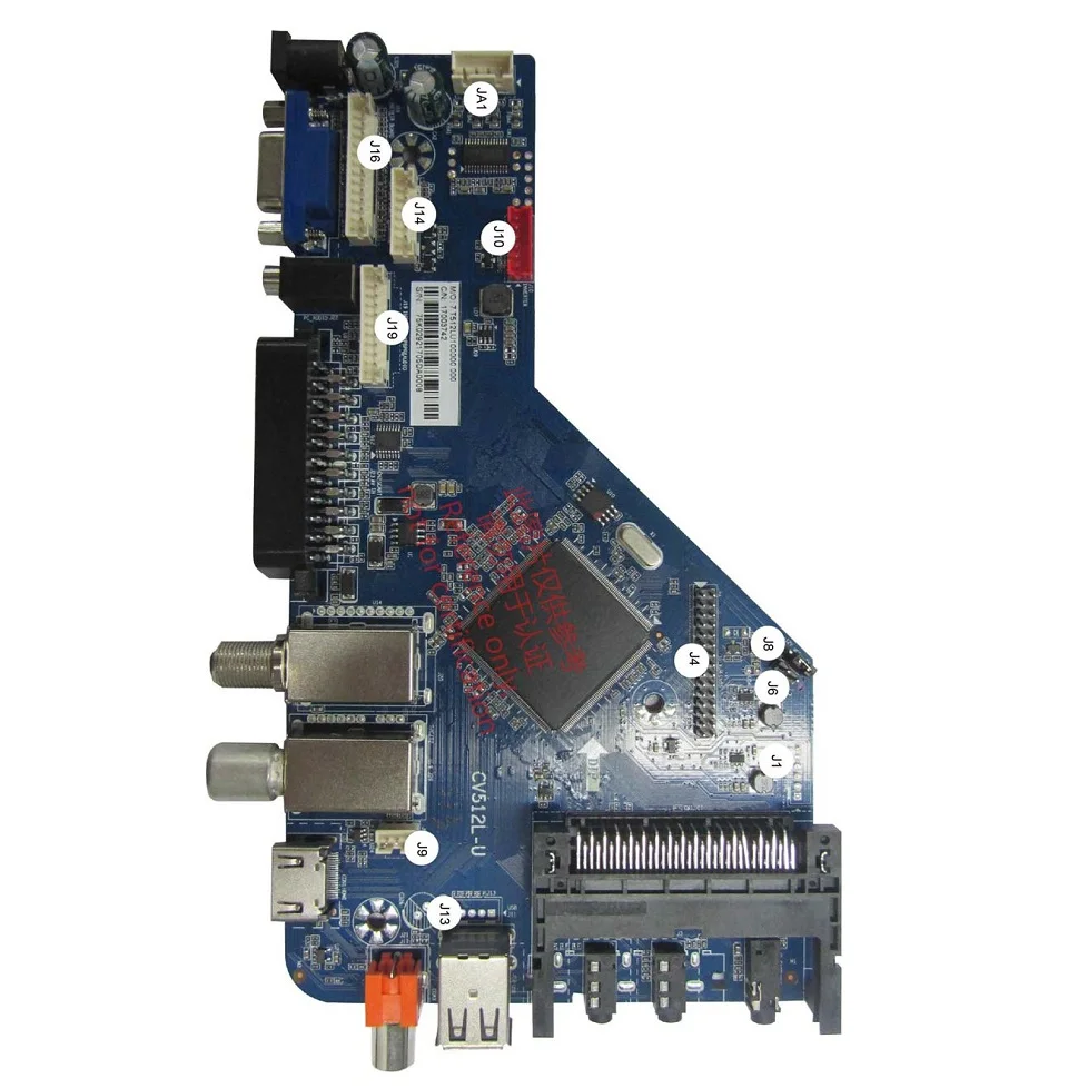 DVB-S2 DVB-T2 DVB-C DVB-T SCART CI+Authorization Digital LCD TV Main Board with STB Decoding