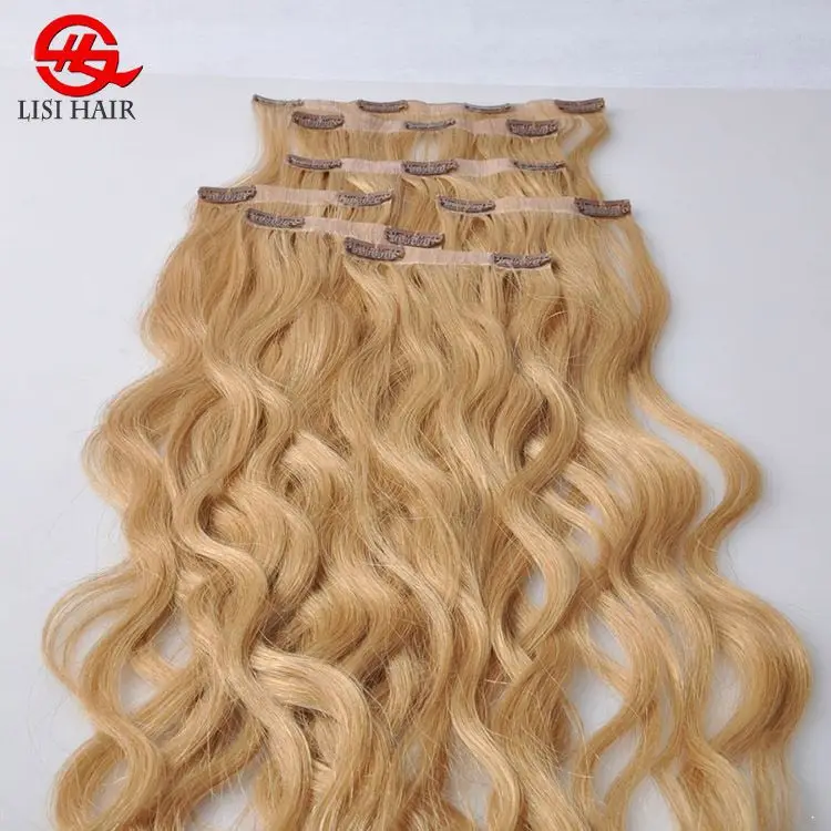 
Double Drawn Seamless PU Clip Hair Extension Human Hair 
