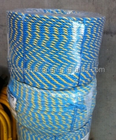 6mm Polypropylene Blue Yellow Hauling Rope Telstra Rope