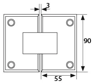 
HaiDeLi right-angle glass to glass 135 degree shower hinge H-7302A 