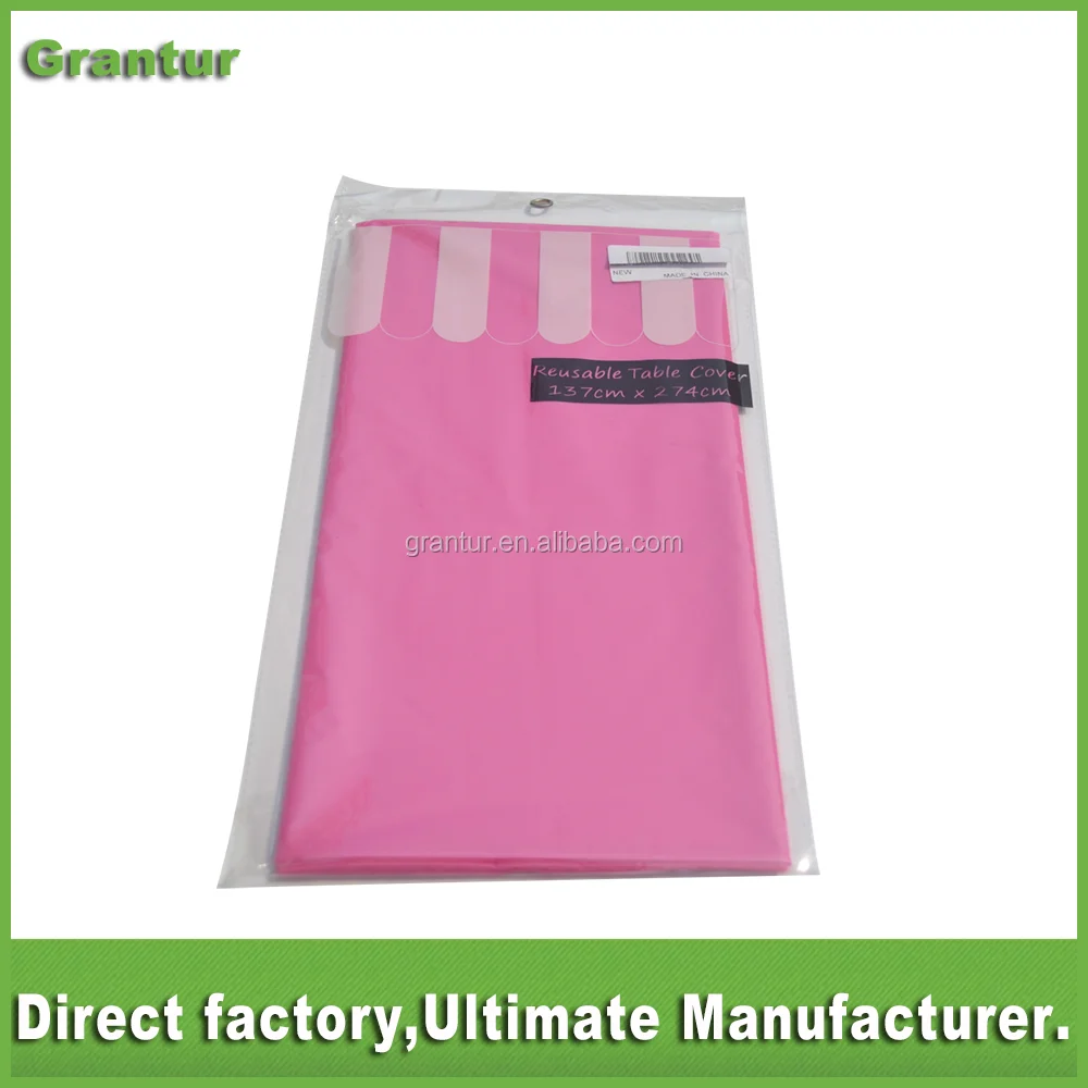 
Muti-color plastic tablecloth outdoor Disposable table cover 