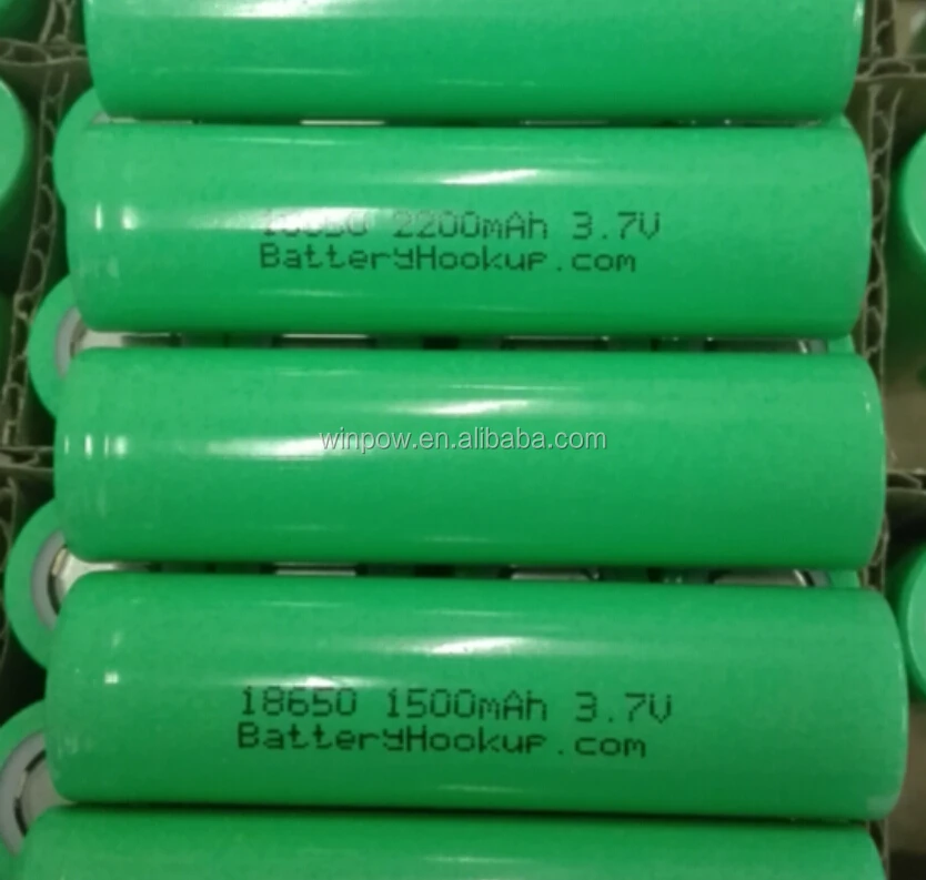batteries pack  18650 3.7V rechargeable li-ion lithium  battery