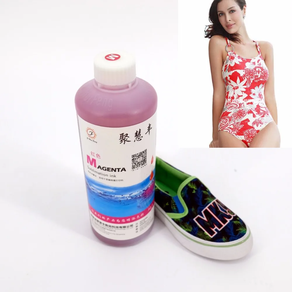 
Красивые цветные чернила для печатающей головки DX5/DX7, сублимационный текстиль, сублимационный чернильный краситель, используемый на сексуальной купальной одежде 
