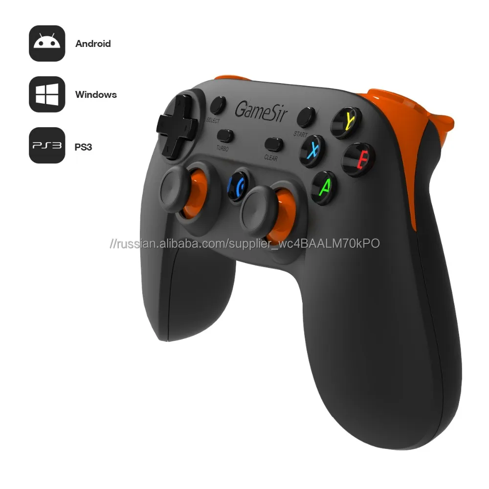 Оптовая USB wried Оранжевый PC gaming game pad контроллер с вибрацией геймпад с usb для рэш контроллер джойстика джойстика
