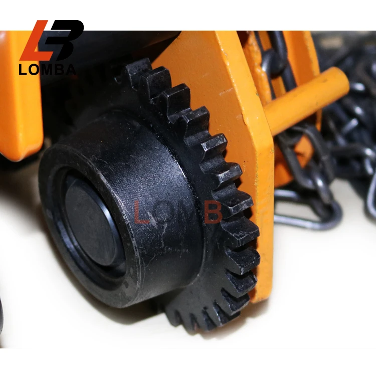 manual lifting trolley beam trolley geared with four wheels
