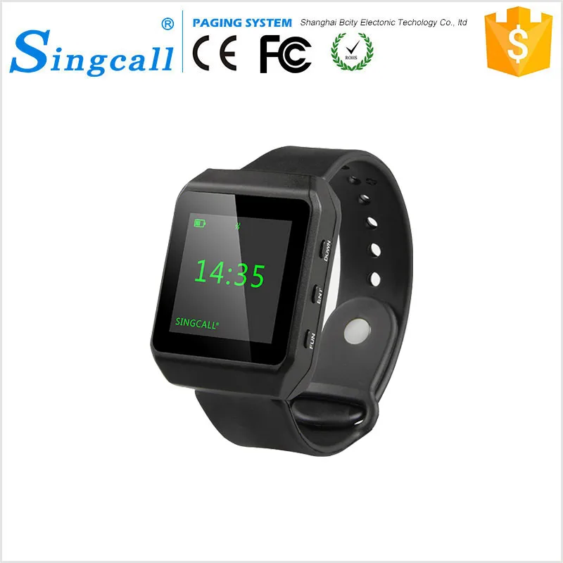 Singcall Ресторан Пейджер Беспроводной Официант Часы Зуммер Системы