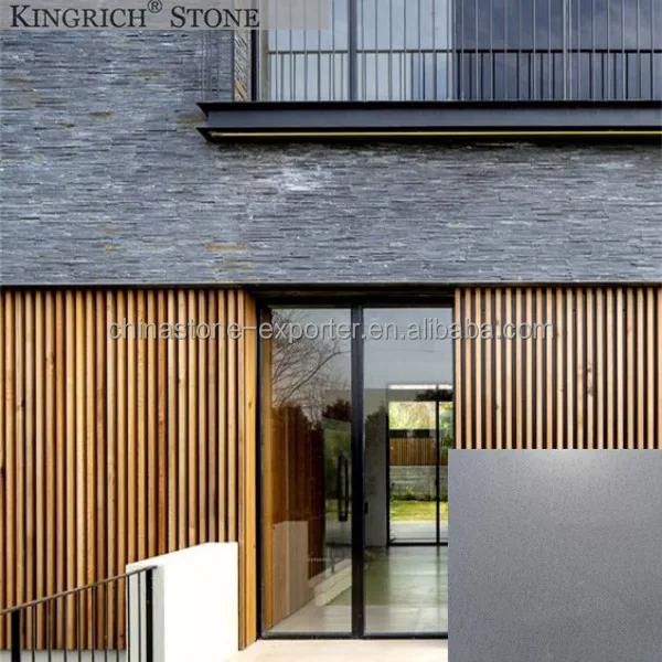 
China cheap grey andesite honed basalt paving stone for wall 