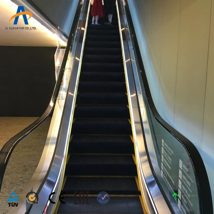 800mm Step width 35 degree handrail mall escalator with VVVF Control system