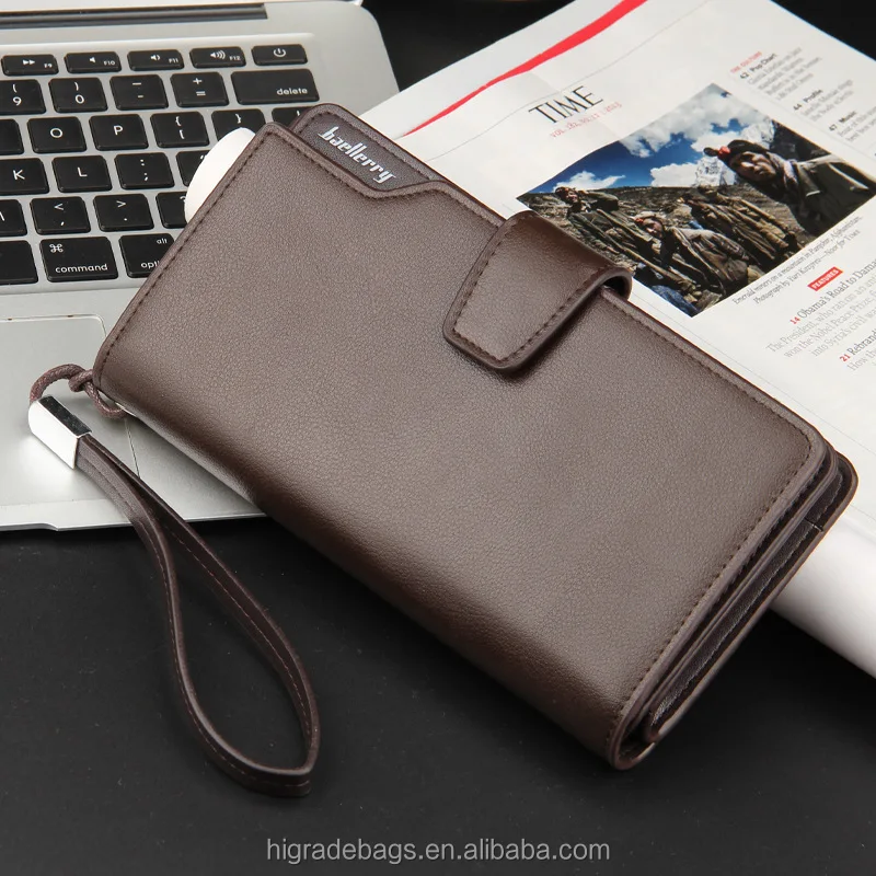 China fashion fine human pu leather mens wallet