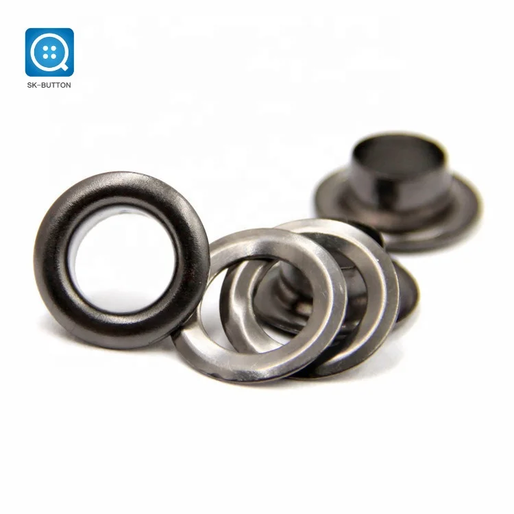 small size Nickle free High quality nickle black  metal shoes hat eyelets for bags