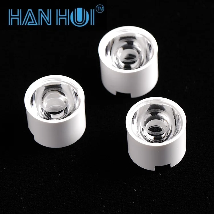 17mm Led Single Lens with White Holder for High Power Led 20 Degree  Optics Lens