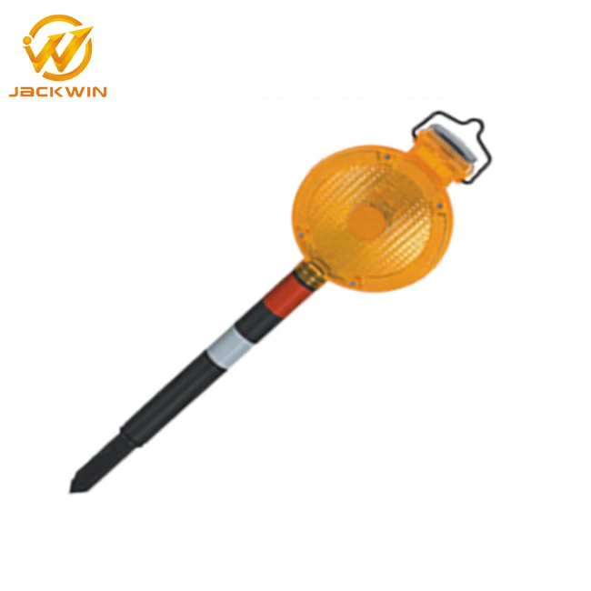 Flash Solar Powered LED Traffic Cone Warning Light, Road Safety Barricade Light
