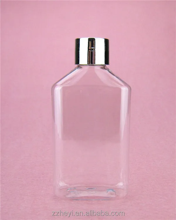 
3oz 85ml transparent rectangular pet liquid bottle for sale 