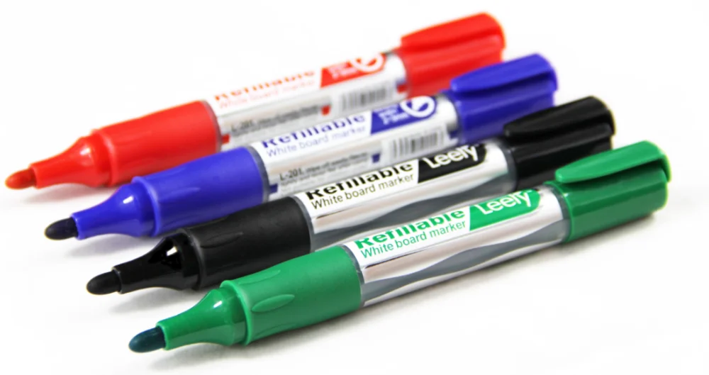 Сухой стираемый многоразовый маркер для белой доски с чернильным картриджем