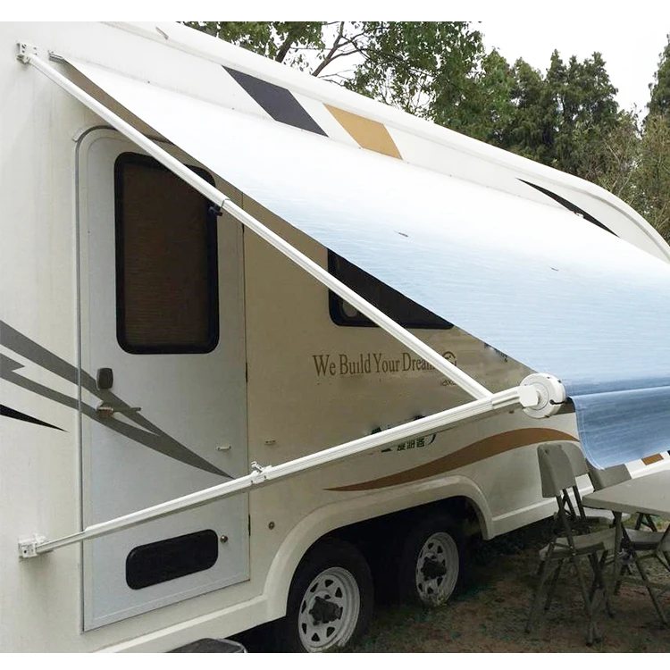 Manual  Wind out Caravan Awning Sun Canopy with Strong Fame