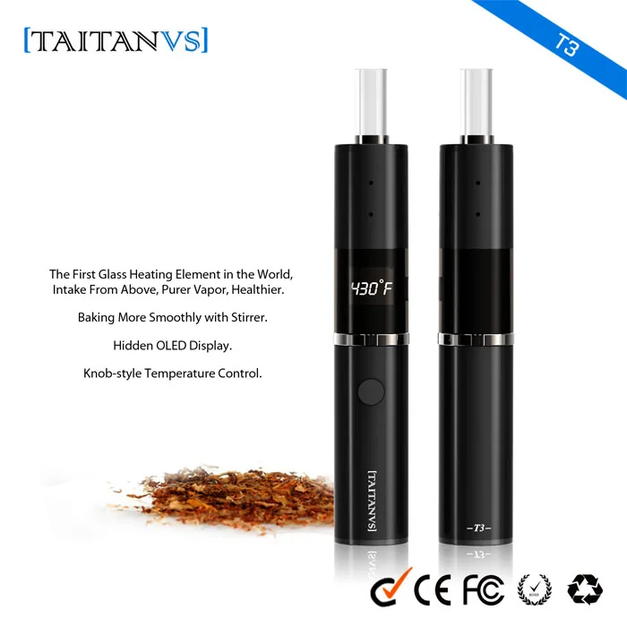 
wholesale vaporizer custom Taitanvs-T3 dry herb vape 