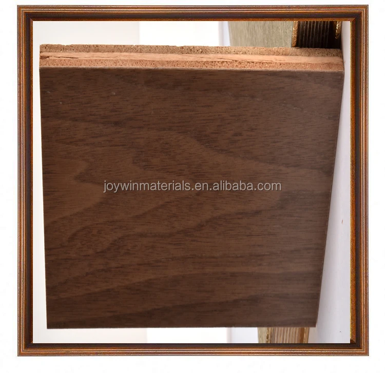 
Plywood backed natural walnut veneer/Full UV prefinished plywood with walnut veneer for furniture or cabinet 