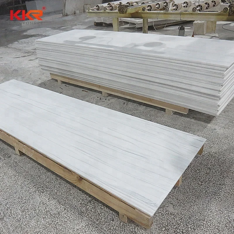 Artificial Marble Acrylic Solid Surace Stone For Bathroom Wall Panels