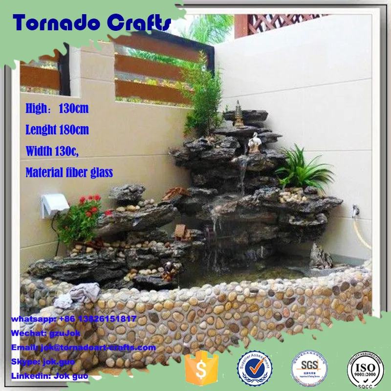 all types of rockery home decor indoor wall waterfall fountains artificial fake rock sale