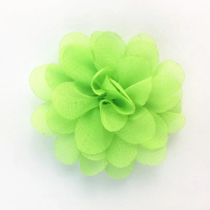 5 см из шифона высокого качества головка с сумкой ткань заколка для волос детский тканевый Цветок голова Pinch 30 цветов