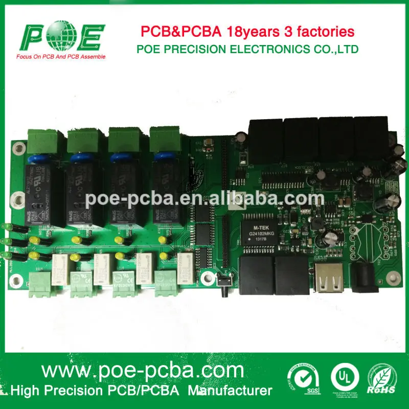 China 2 layer fr4 94v0 pcba circuit board manufacturer