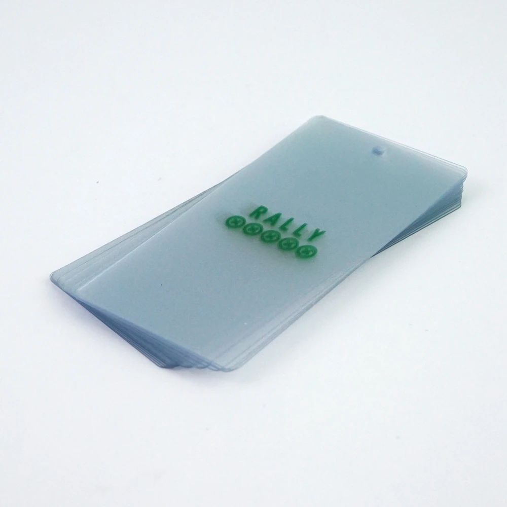 
eco-friendly PP/PET/PVC printed clear plastic garment/clothing hang tag,labels and tags,plastic valve bags 