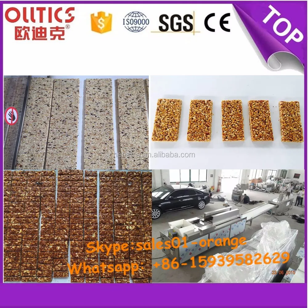 Cereal bar making machine Sesame Bar cutting machine Peanut candy bar production line