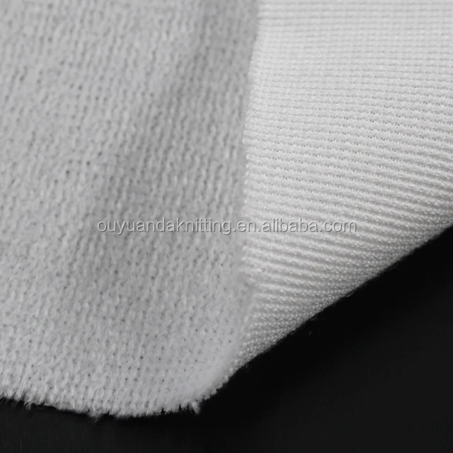 Warp Knitting Super Soft  White Polyester Fabric for Sublimation Printing
