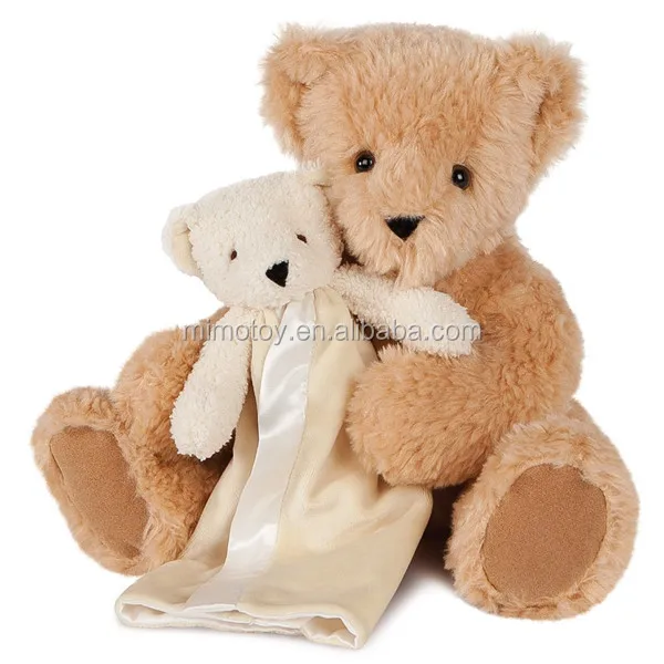 
Pretty Kids Polar Fleece Soft Plush Blue Color Teddy Bear Baby Blanket Set Fashion 2018 New Cute Animal Baby Swaddle Blanket 