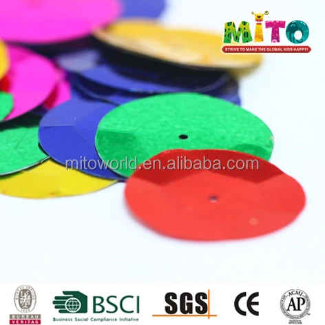 Горячая Распродажа, недорогие большие декоративные круглые Блестки