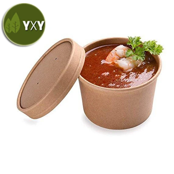 
Eco-friendly 100% Biodegradable Compostable Soup Container 