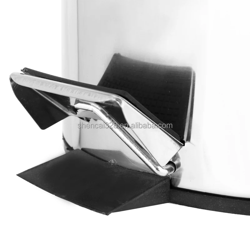 Steel trash can pedal trash bin stainless steel stainless steel foot pedal waste bin hotel room