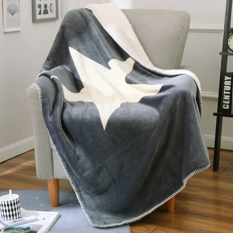 Горячие продажи 100 полиэстер край ткани принятие ЗАМОК СТЕЖКА шерпа одеяло