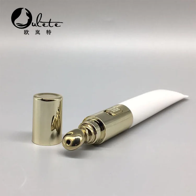 plastic electric head massager for eye cream tube screw sealing