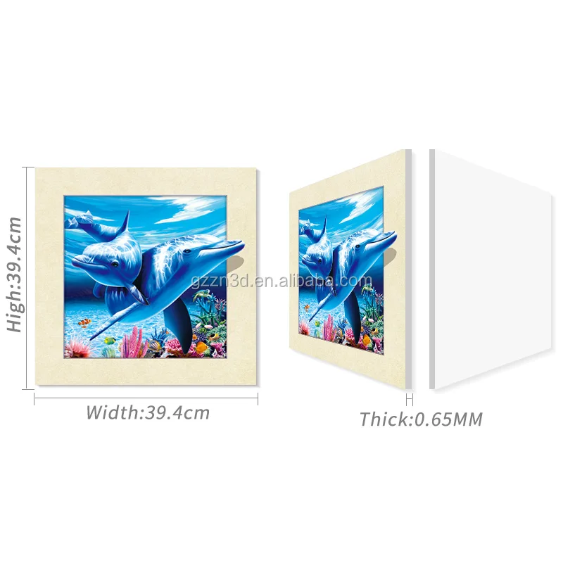 40 X 40 Cm 5D Pictures For Commercial Activities / Lenticular Image Printing